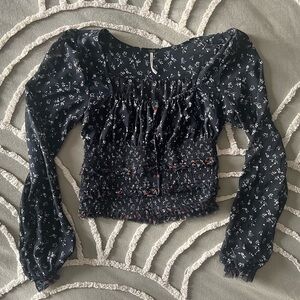 Free people long sleeve blouse